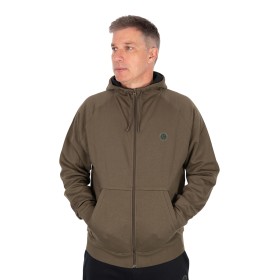 Hanorac cu fermoar Fox Collection, verde