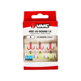 Cârlige Troika VMC 4551 UV Asortate